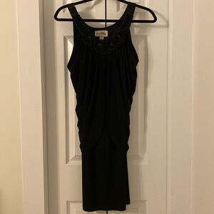 Joseph Ribkoff  Little Black Cocktail Sleeveless Stretch Dress Size 6